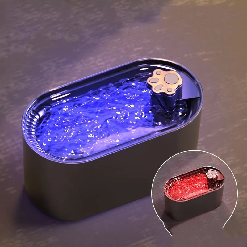 Berlin blue pet water fountain with 3L capacity and quiet pump for cats and dogs