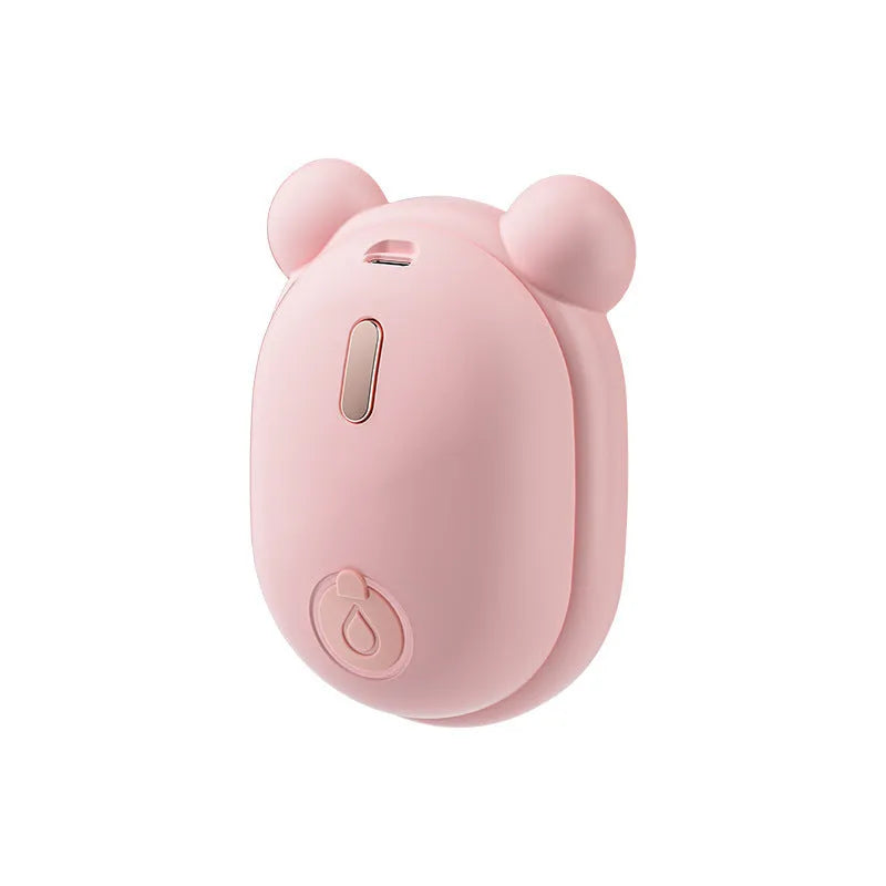 Pink rechargeable pet grooming brush with water spray function and removable silicone combs