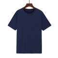 Men's loose fit cotton t-shirt in black with short sleeves and printed design