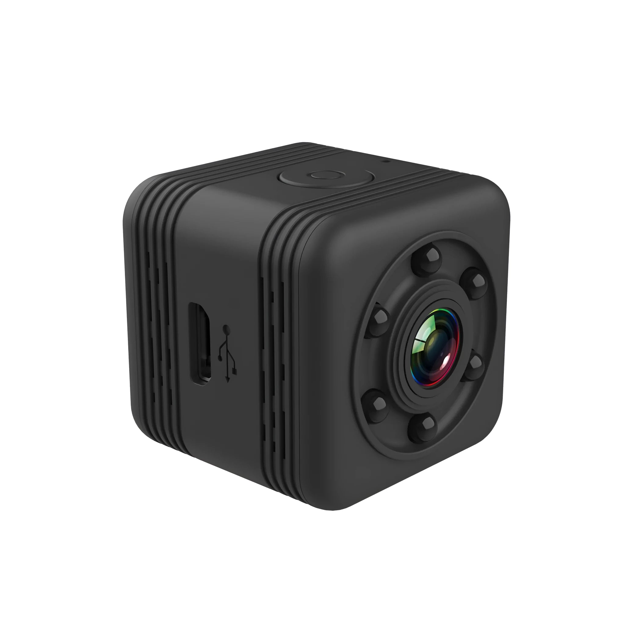 SQ29 black waterproof sports camera with MicroUSB port and TF card slot