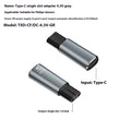 USB C charging adapter for electric shaver with aluminium alloy casing in black or grey