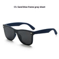 Polarised sunglasses in C2 sand black frame with gray piece for driving and outdoor sports use