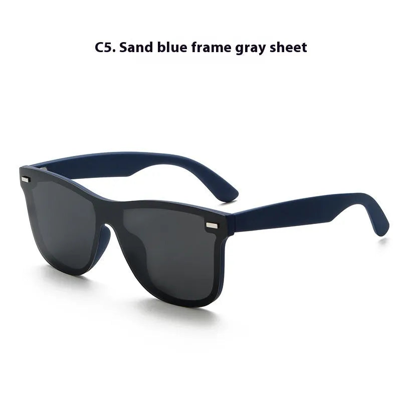 Polarised sunglasses in C2 sand black frame with gray piece for driving and outdoor sports use