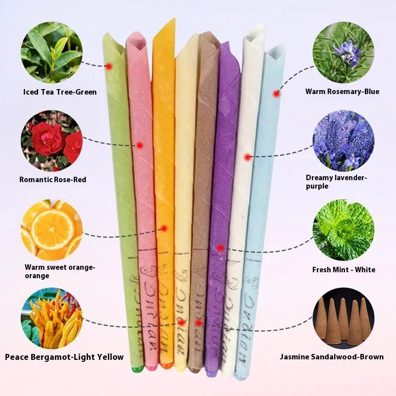MQ Horn colour ear candles 16 pack cotton cloth set with protection boards and cotton swabs