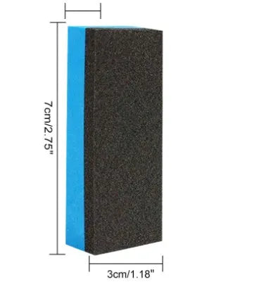 Automotive rust removal spray bottle with optional sponge and towel for car metal surface treatment