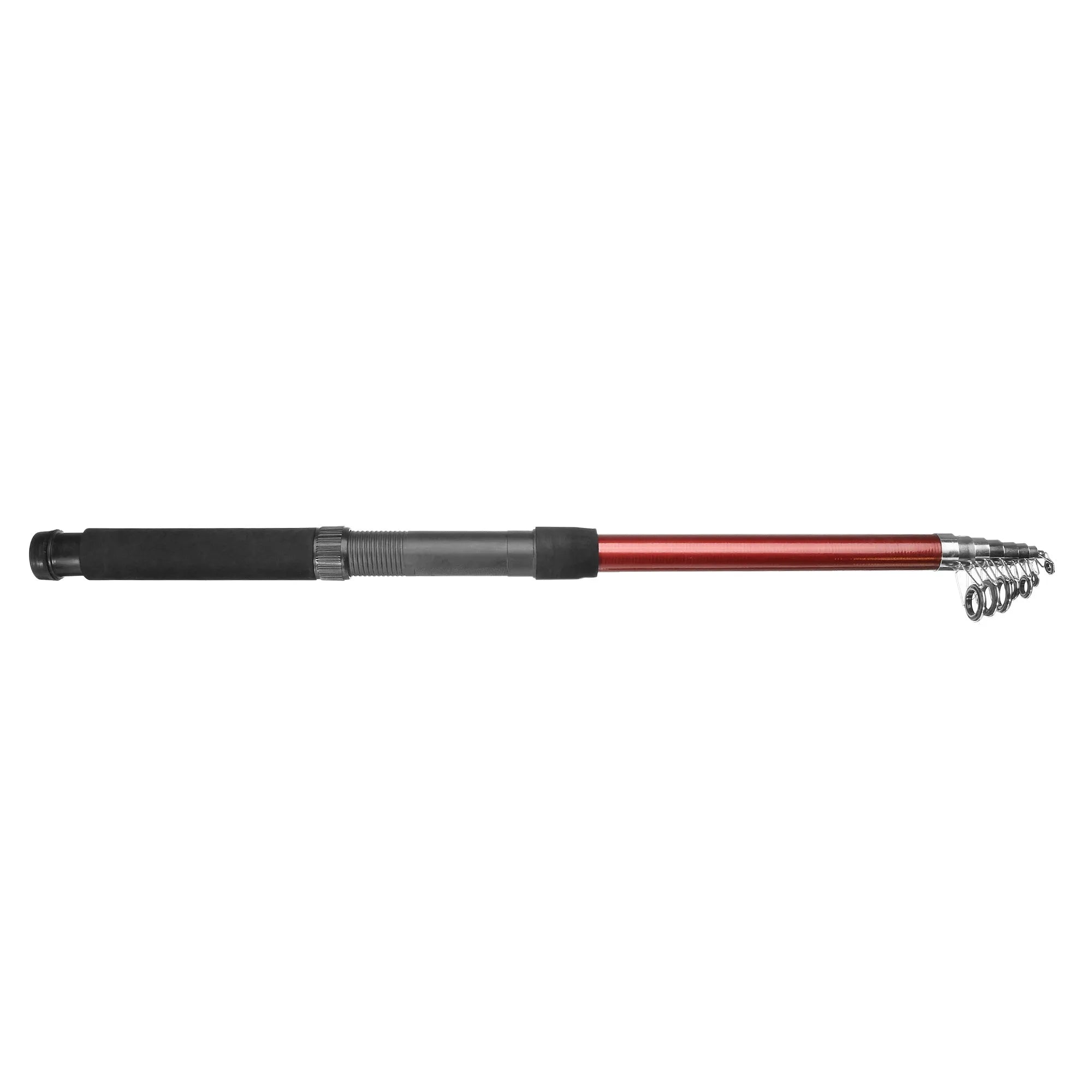 White LED fishing rod light with remote control on telescopic fishing rod