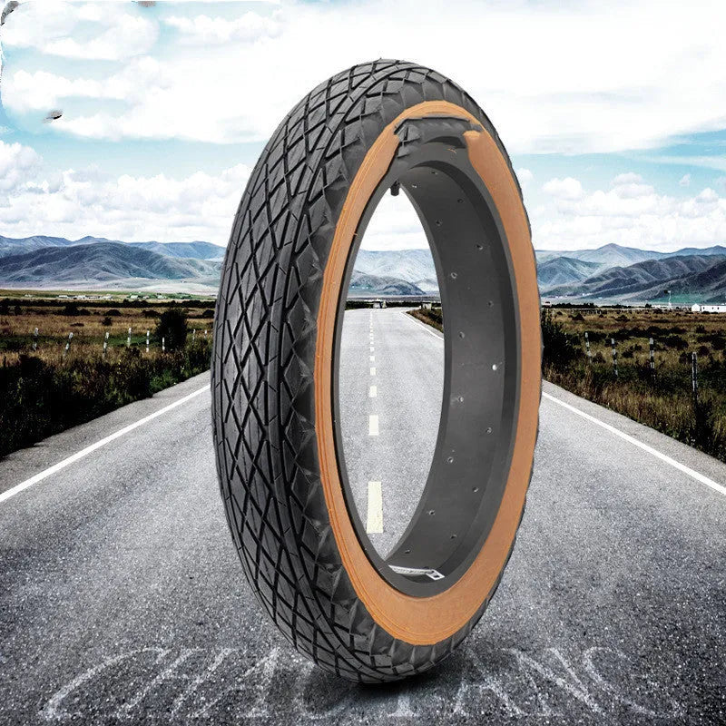 20x4.0 inch brown sidewall rubber tyre for electric snowmobile and beach car replacement