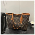 Street trend PU shoulder bag with sewing thread details in black, shown with a 42cm wide opening.