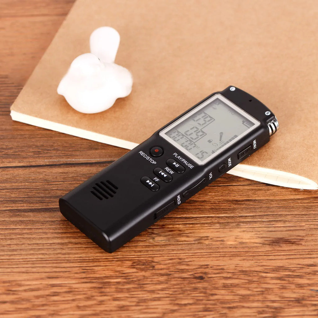 USB professional voice recorder with compact design and external microphone connection