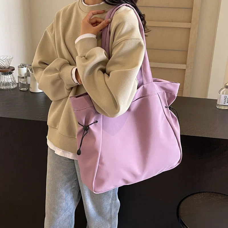 Soft folding Oxford cloth commuter tote bag in street style colours