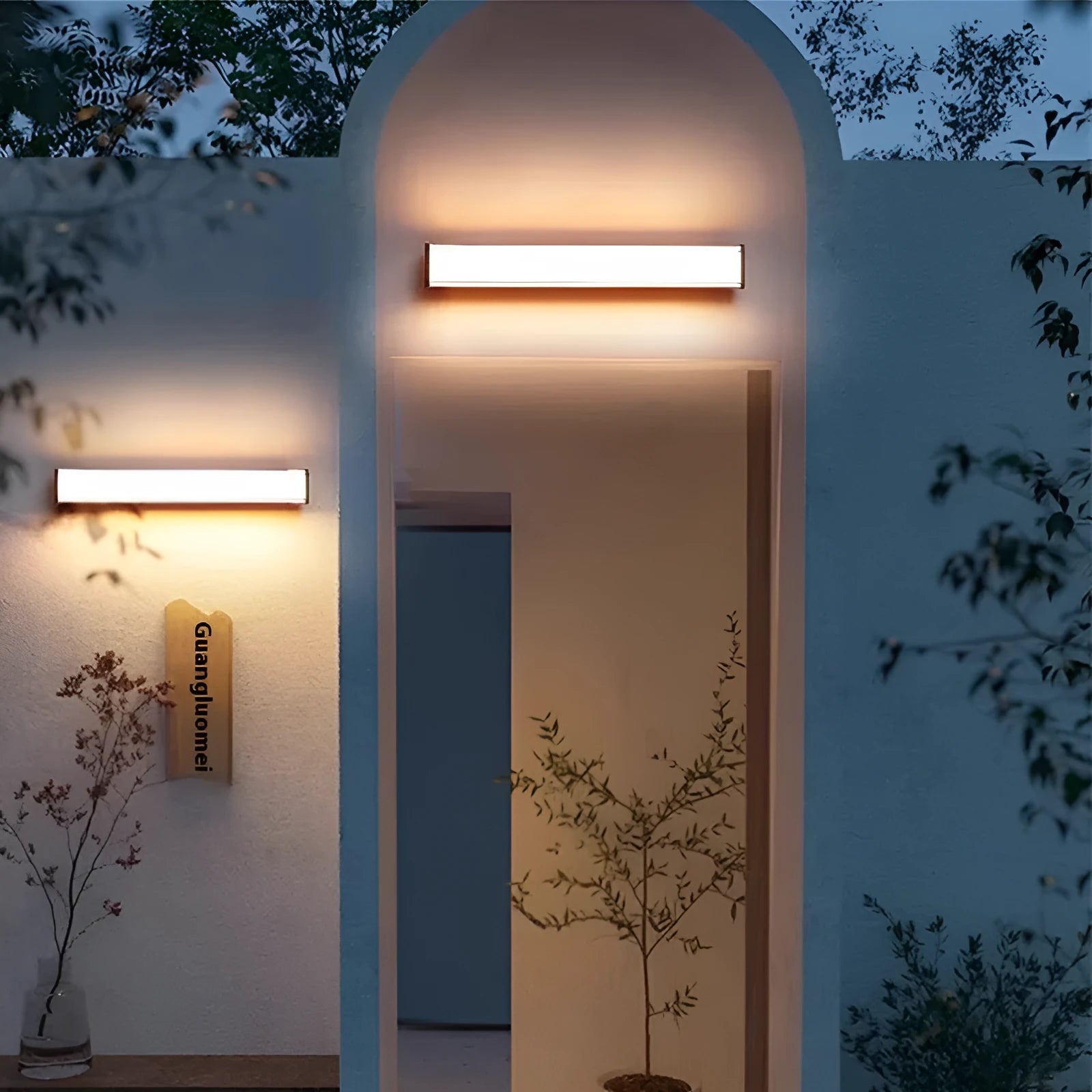 Modern simplicity outdoor wall courtyard entrance lamp for villa hotel, 30CM to 120CM, 10W to 36W