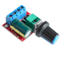 PWM DC motor speed controller with adjustment knob for 5V to 35V motors