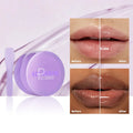 Lip balm exfoliating tube with scraper tool for moisturising light lip lines