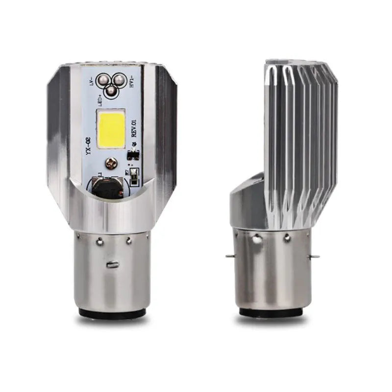Motorcycle LED M4 double claw H6 headlight 20W 12-80V white light aluminium housing