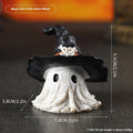 Resin wizard hat ornament in purple or black for Halloween Christmas party Easter decorations