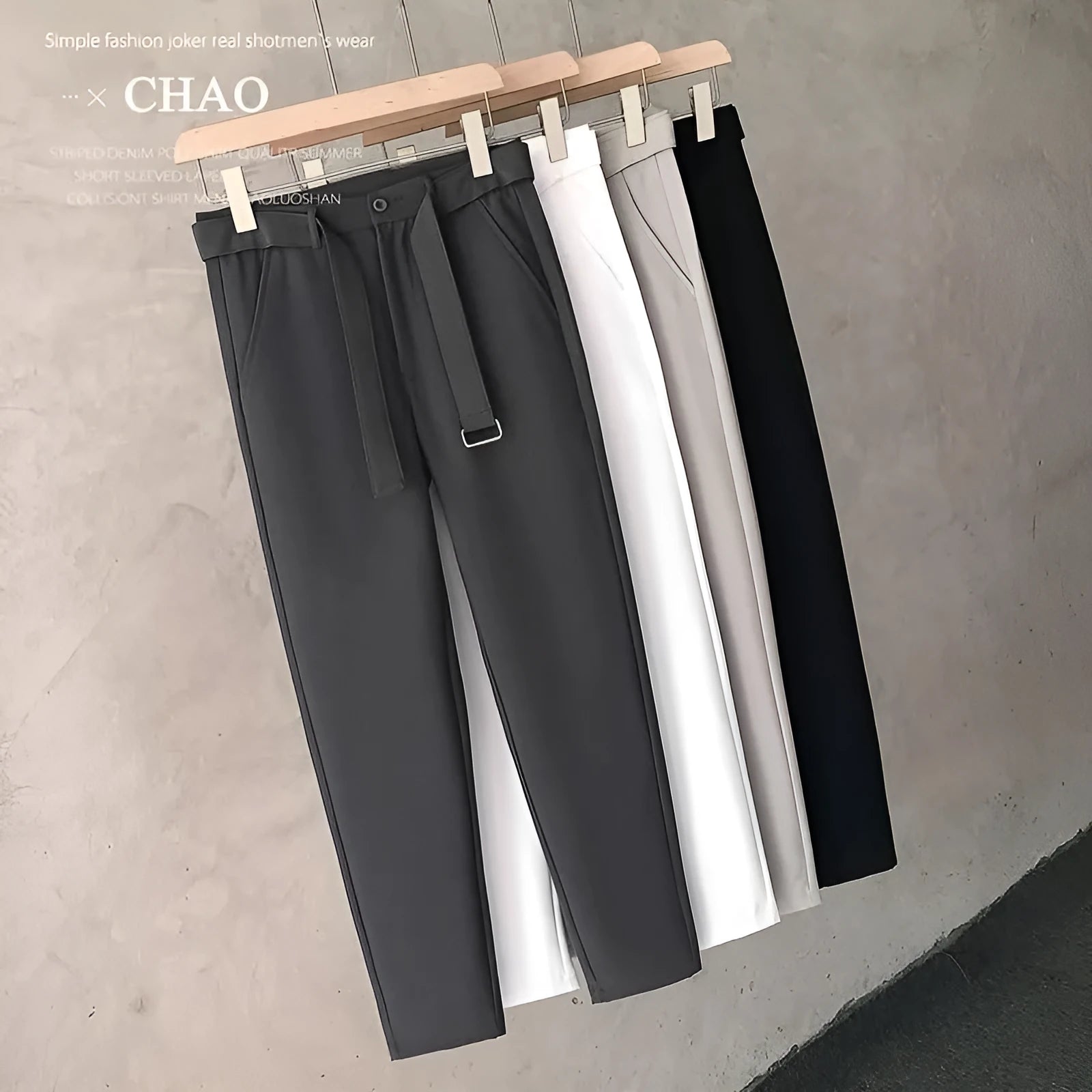 Boys slim straight wool blend trousers in tapered cut available in multiple sizes and colours