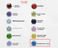 Titanium steel zircon birthstone necklace with princess pendant in silver, gold or rose gold colour options
