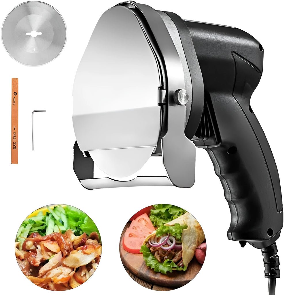 Black electric meat cleaver for KS-100E turkey barbecue machine with EU plug