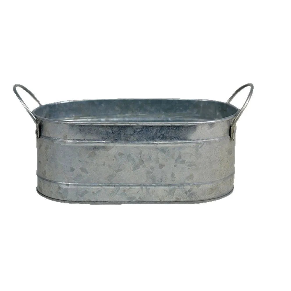 Iron sheet desktop succulent flowerpot with metal construction