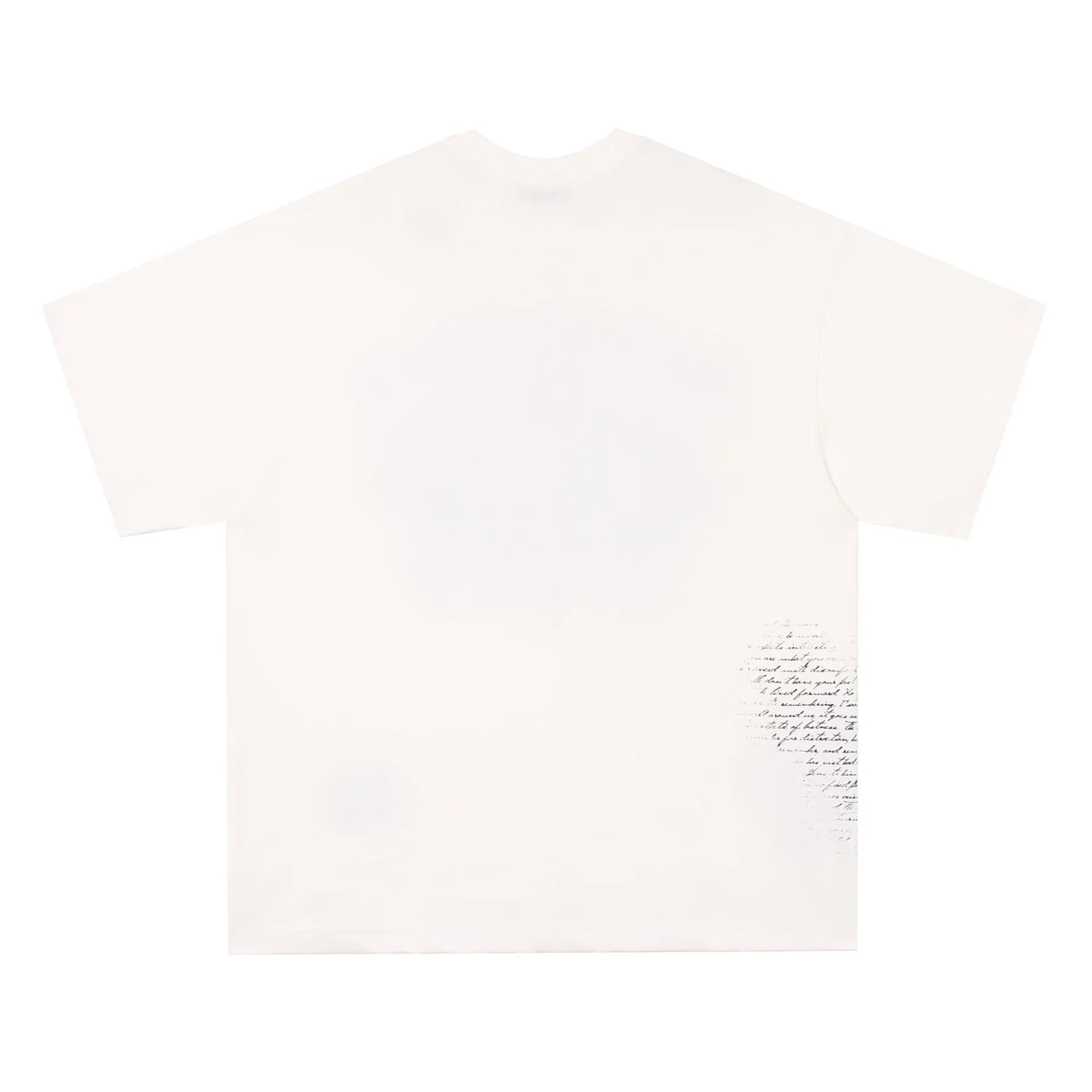 Black or white cotton T-shirt with retro hip hop gothic style letter print on the front.