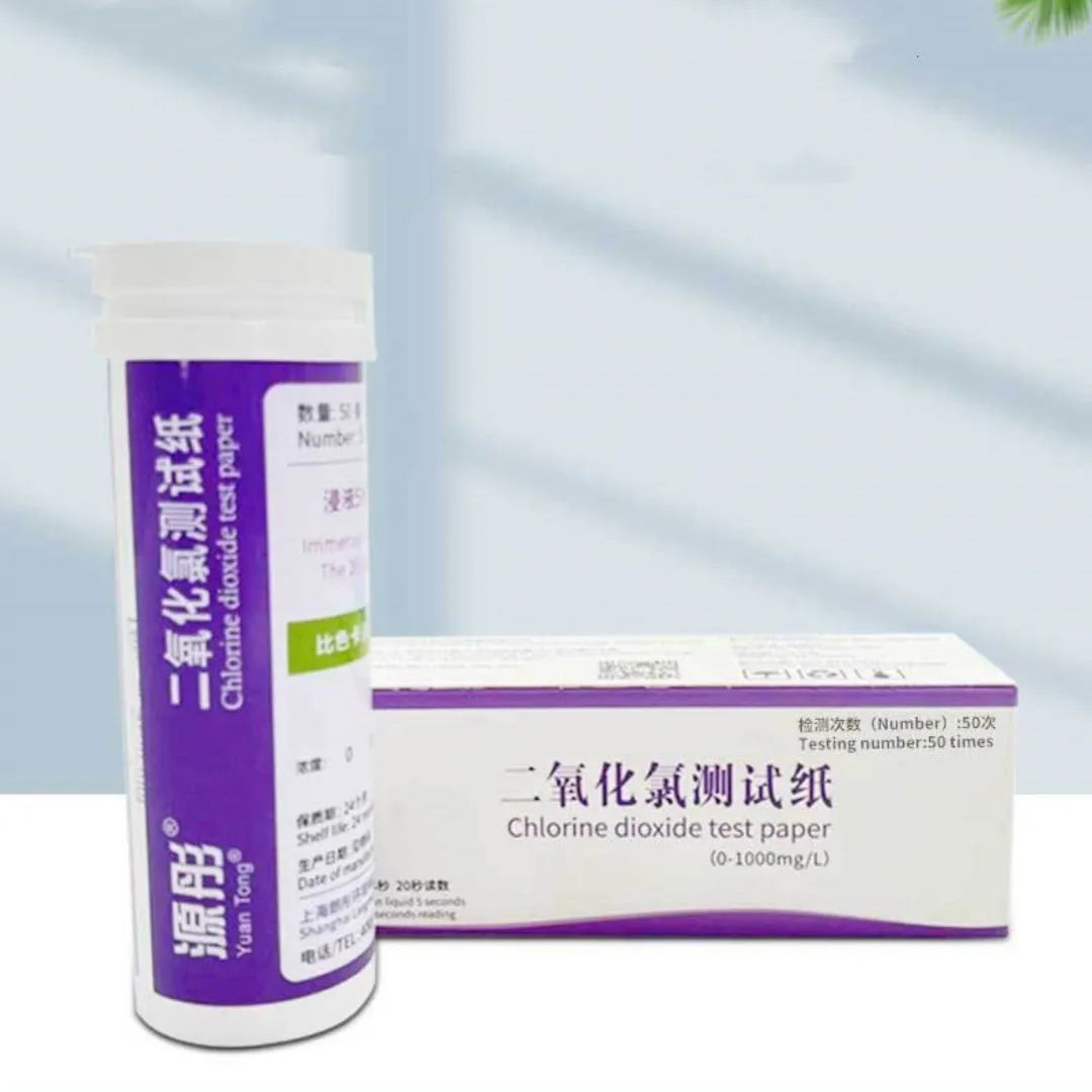 Chlorine dioxide test paper bottle for waste water detection 0-1000mg/L range