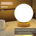 Nordic solid wood USB table lamp in white with touch dimming and floral design