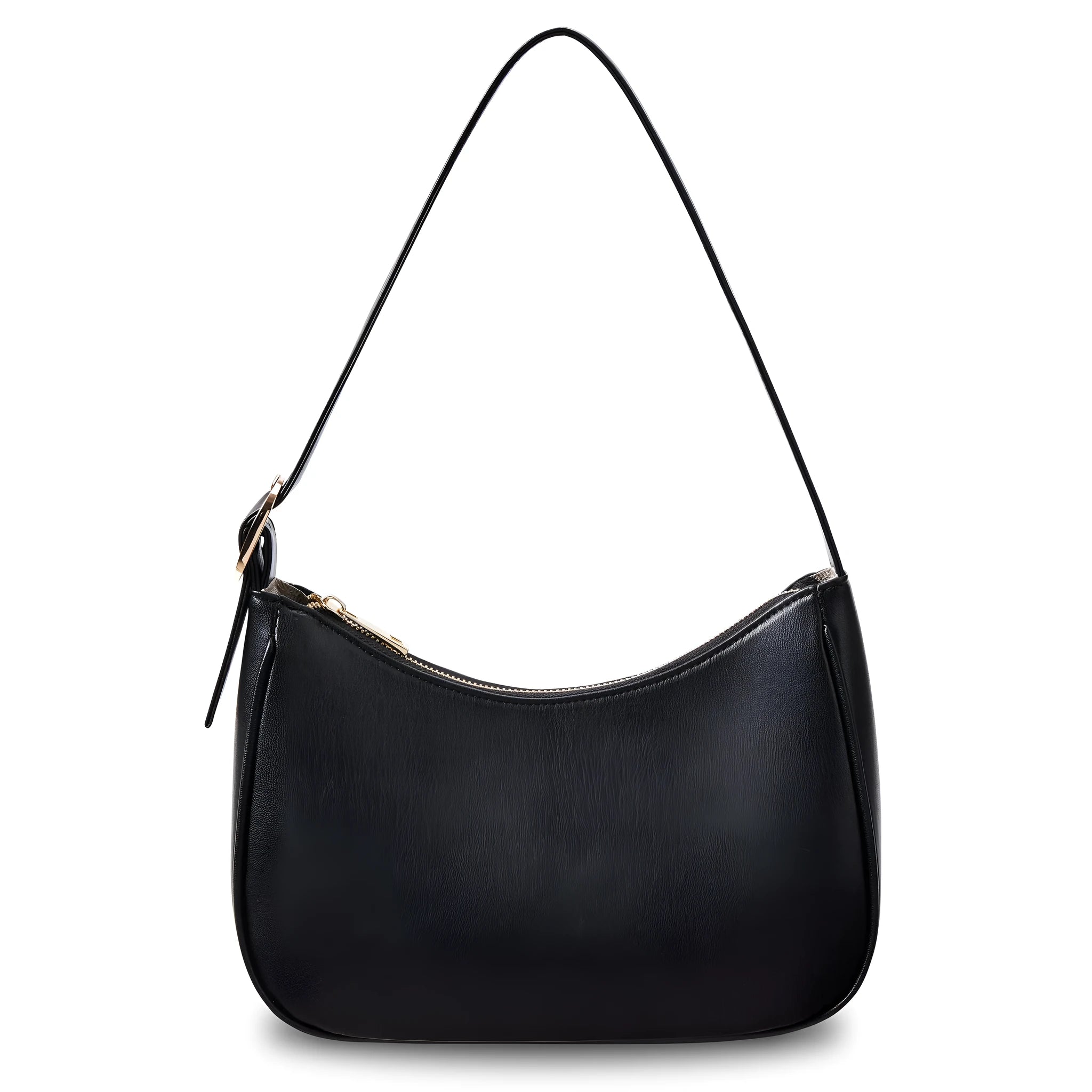 Apricot retro waterproof shoulder bag with adjustable strap made from PU material