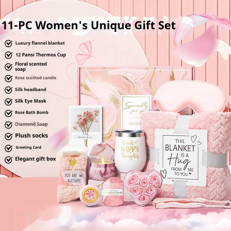 Plastic aromatherapy candle soap bath gift set with modern simplicity styling