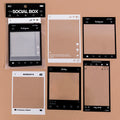 Pack of 15 transparent retro frame decorative sticker sheets for journals and scrapbooks.
