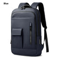 Lightweight Oxford cloth men's backpack in solid colours with sewing line detailing