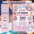 How To Draw Everything Painting Book with decomposition drawing guide on coated paper
