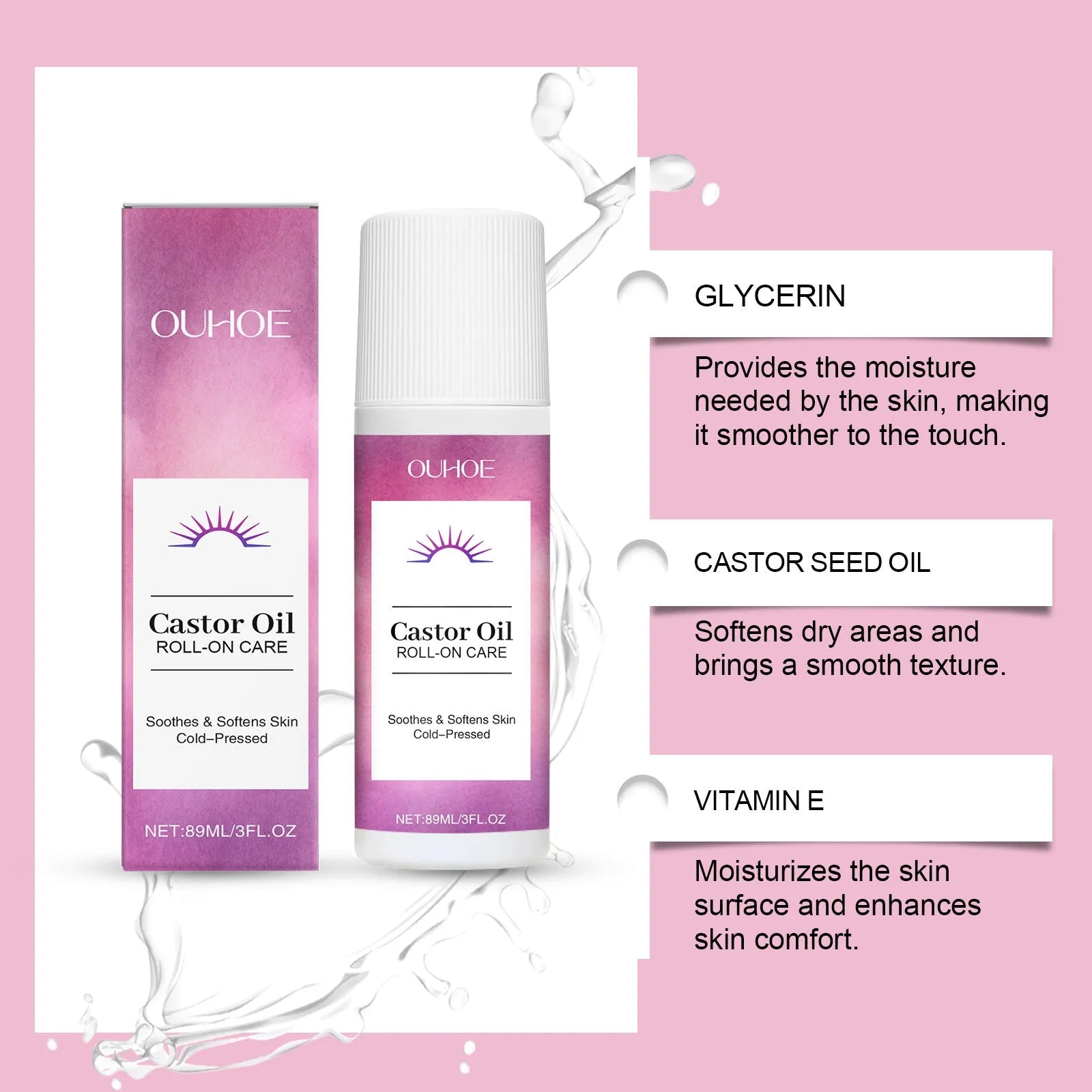 Skin Moisturising Ball Treatment Oil 89ml in a standard bottle for body care