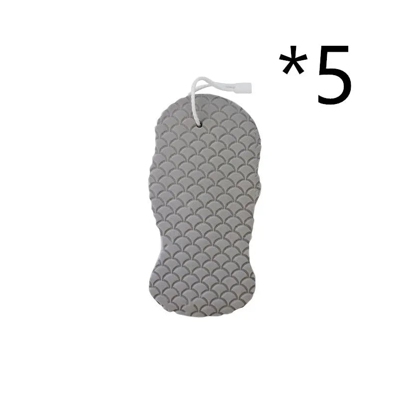 3D fish scale pattern bath sponge in multiple colours for gentle body exfoliation