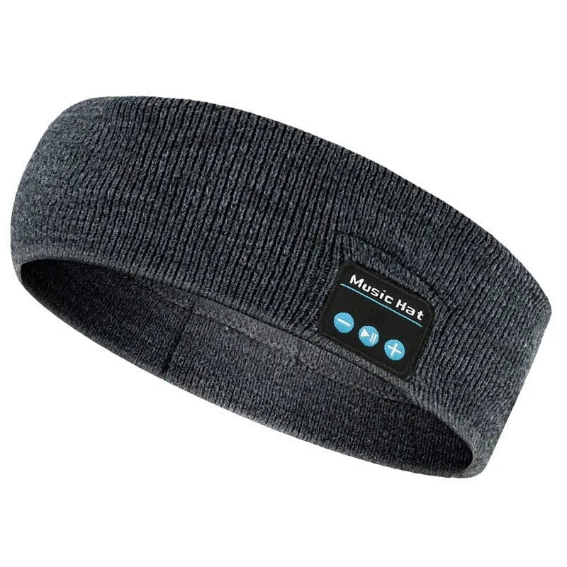 Bluetooth 5.4 wireless headband with removable washable design in black, dark grey and grey-white colour options
