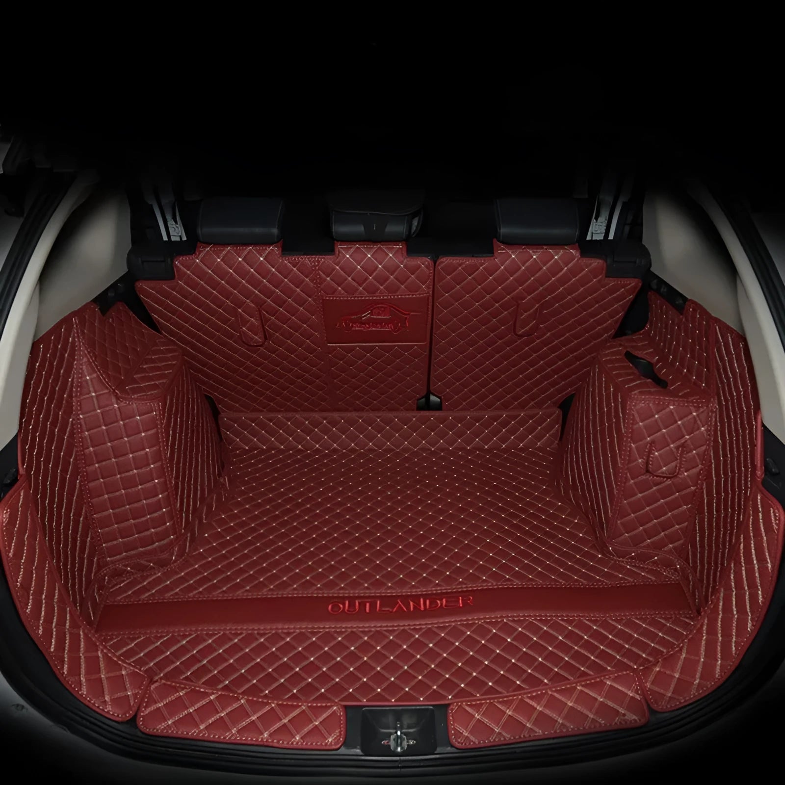 Mitsubishi Outlander boot liner mat with 3D raised edges in a choice of colours