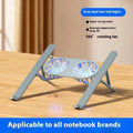 Aluminium alloy notebook stand with twin fans, silver finish, on a desk with a laptop placed on top