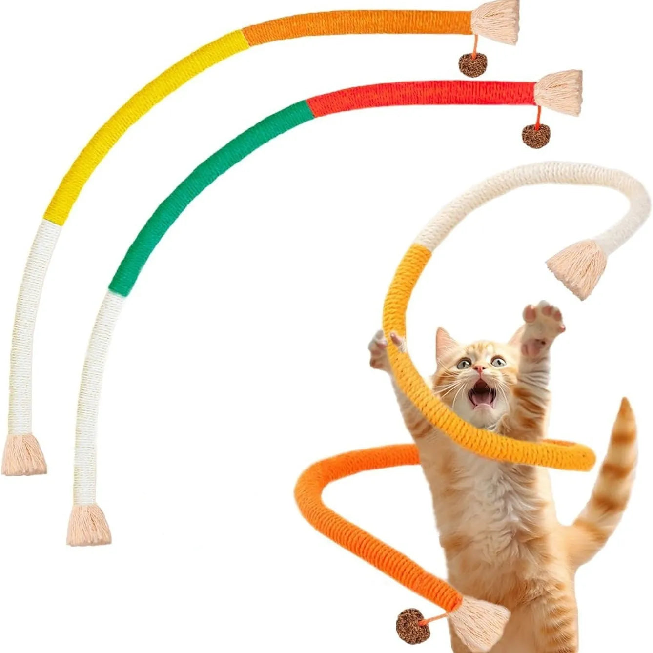 70cm bite-resistant cotton string cat toy with catnip in absolute purple colour