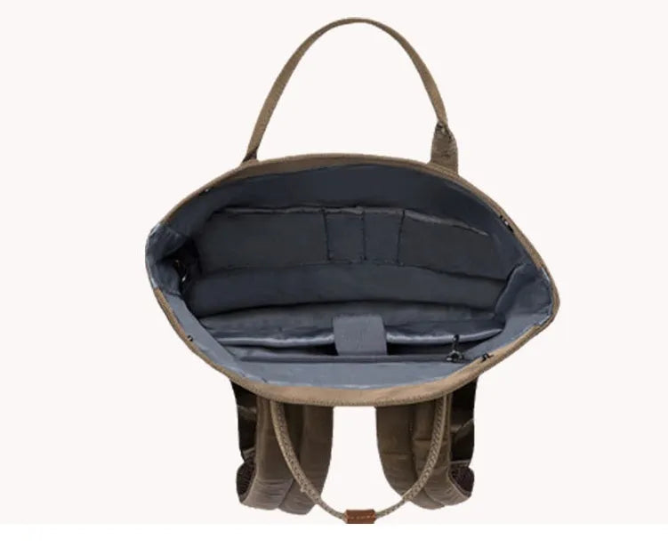 Casual polyester backpack in black, dark grey or green with under 20L capacity and internal computer pocket