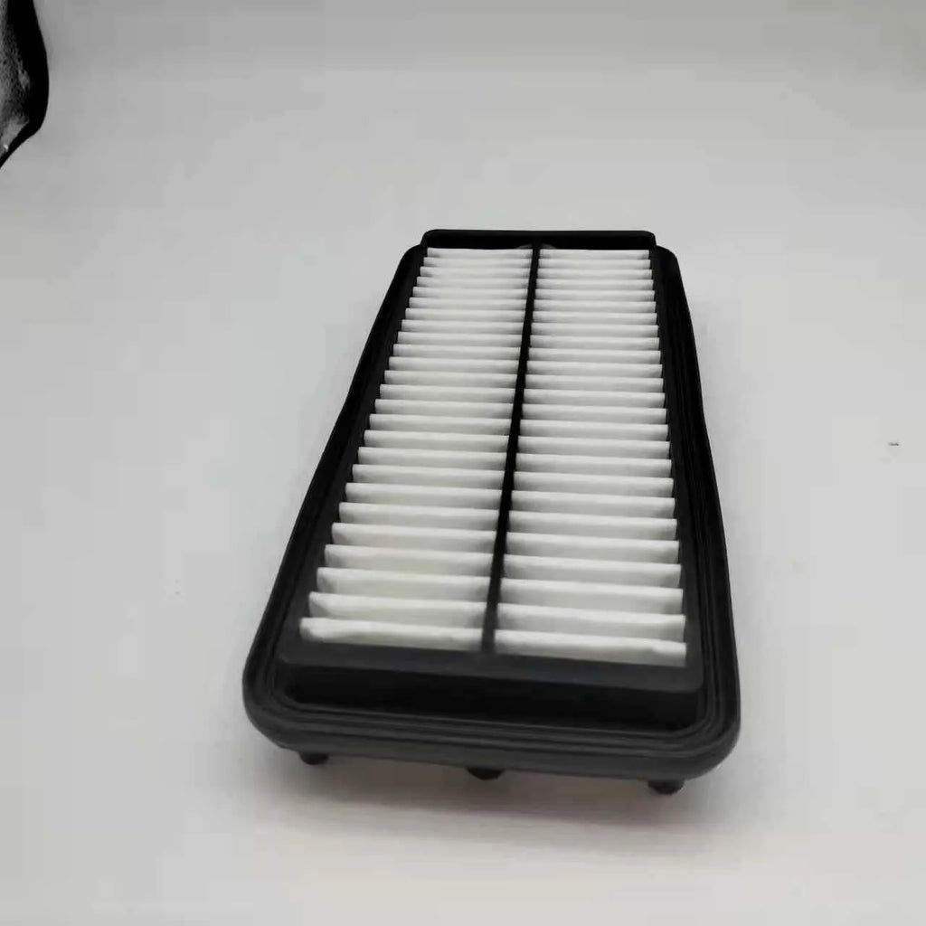 Black car air filter for Modern vehicles showing 256mm diameter dimensions