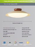 Modern minimalist flying saucer ceiling lamp in cream style with iron shade