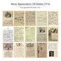 30 pieces of retro-style printed diary newspaper decoration scrapbook paper in assorted colour themes