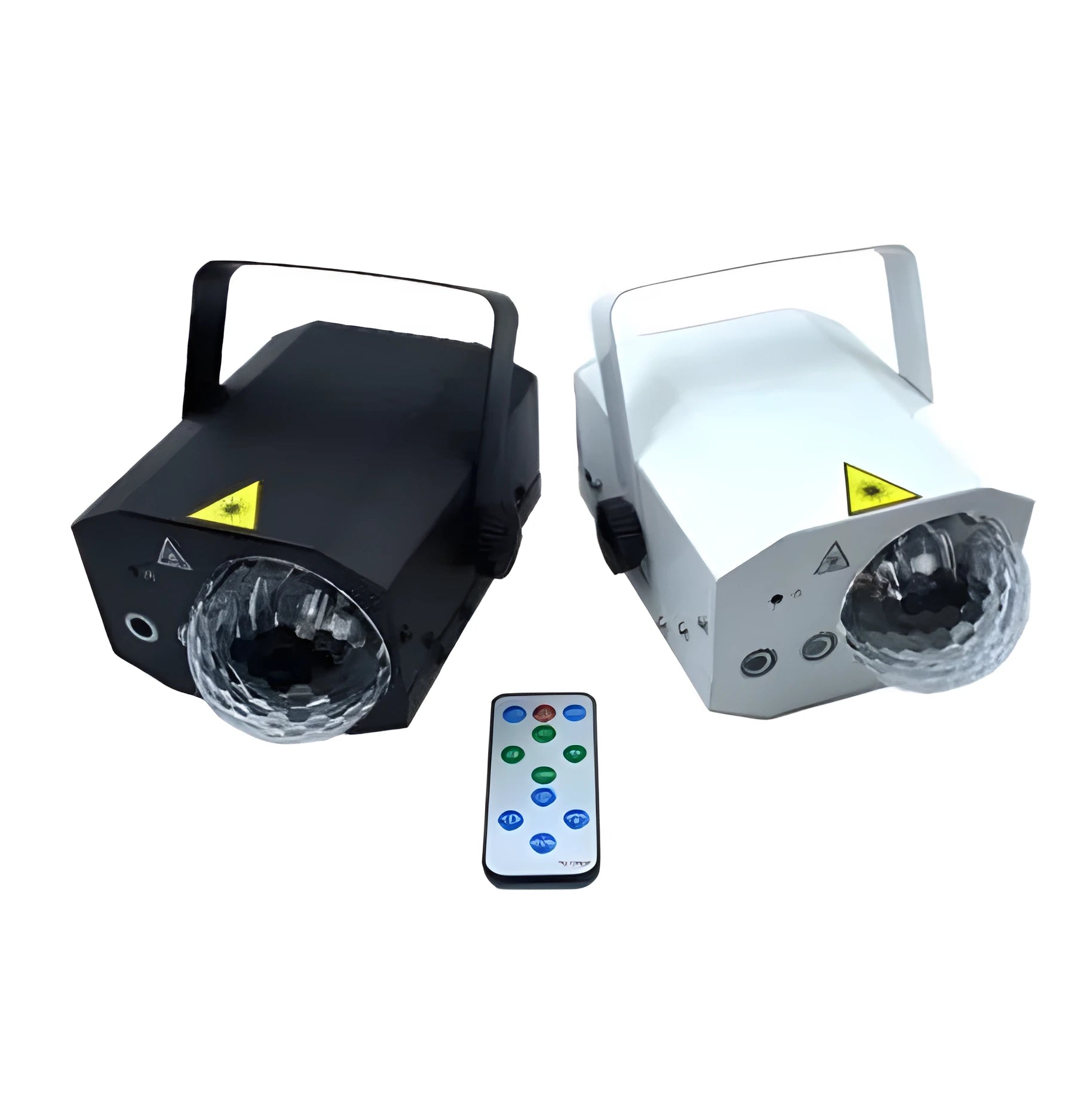 Black and white LED laser projection lamp for stage lighting and entertainment venues with remote control