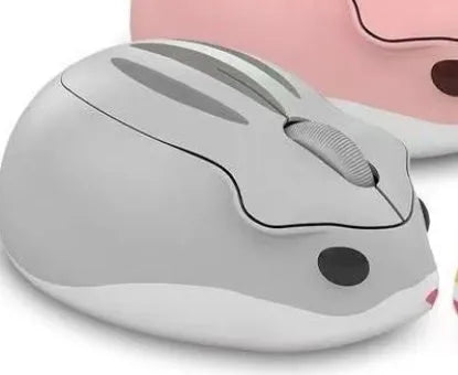 Bluetooth wireless mouse with silent click in yellow, pink or grey colours