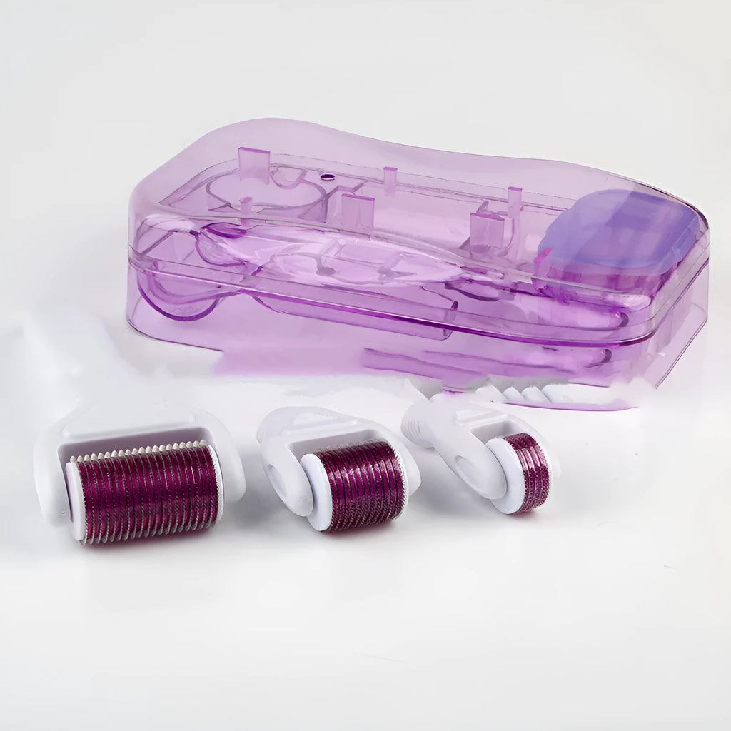 4-in-1 beauty care tool set in white purple for nursing skin care