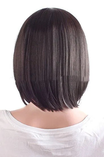 Short hair wig for women in natural colour, high-temperature fibre, realistic fashion style