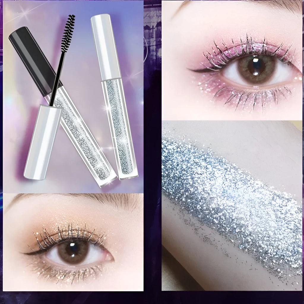 Black Eye Mask Crushing Drill Mascara 13ml in silver tube with waterproof sweatproof natural thick curly lash effect