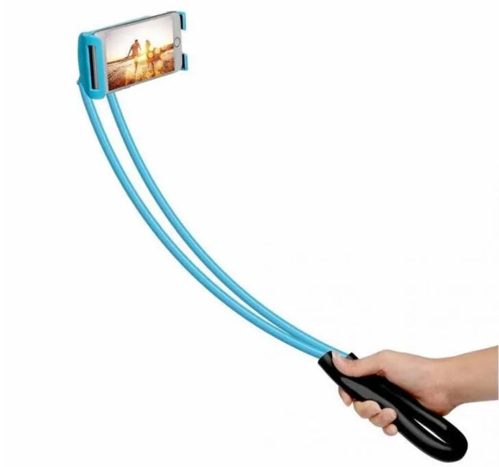 Universal 360-degree rotatable phone holder with foam padding for smartphone protection