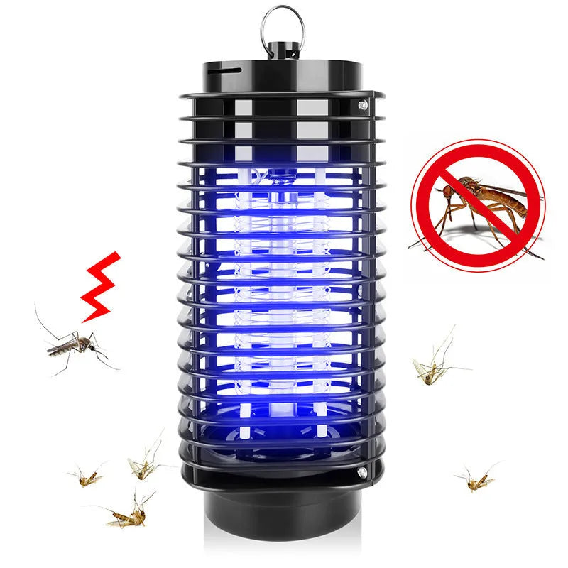 Black hanging electronic mosquito killer with ultraviolet light for indoor insect control