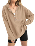 Women's loose fit raglan sleeve sweater in polyester available in multiple colours including peacock green
