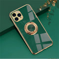 TPU silicone iPhone back cover case in light purple colour for iPhone 12